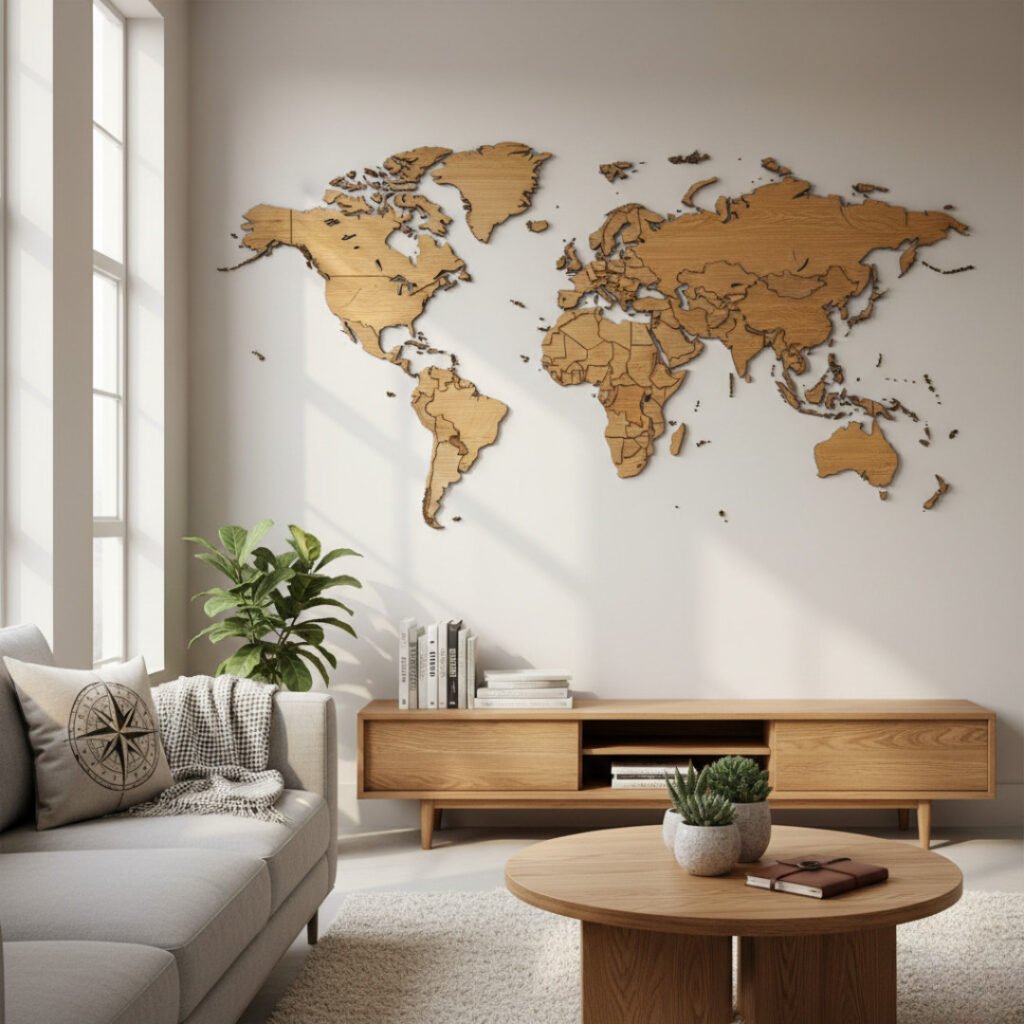 About Mapora wooden world map wall decor brand